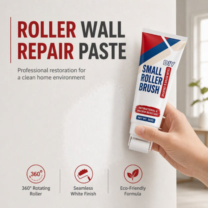 🧱🖌️✨Wasserfeste Reparaturpaste für Wände mit integrierter kleiner Rollbürste