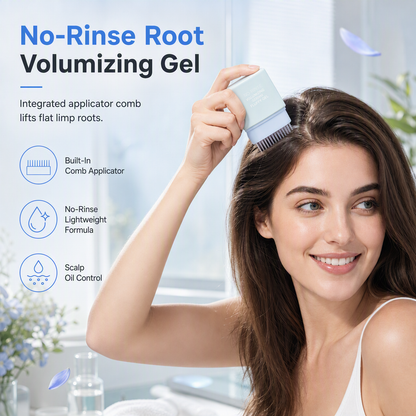Ausspülfreies Haar-Fluffy-Gel mit integriertem Kamm