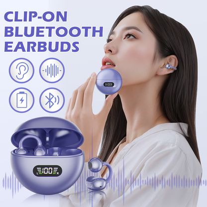 🥳2026 HOT SALE🥳 LinkedList50K+ VERKAUFT! 🎧👂 50% RABATT! Open-Ear Clip-On Bluetooth-Ohrhörer – ganztägiger Komfort, immersiver Sound, Leckagekontrolle, 8–10h Akkulaufzeit, Touch-Steuerung. Keine Ohrenschmerzen! 🔋