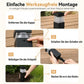 🏡 50 % Rabatt ! Solarbetriebene Deko-Leuchte für Garten & Terrasse, warmes Licht, kabellos & wetterfest
