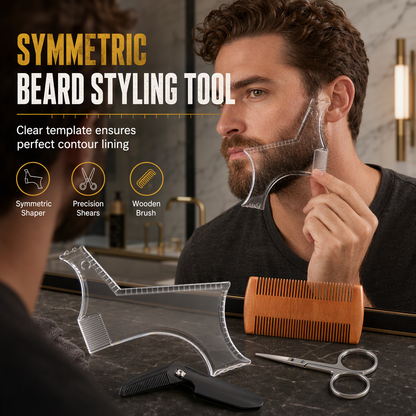 ⏳50 % Rabatt für begrenzte Zeit⏰Einfach zu bedienende Bartformungsvorlage beard razor emoji
