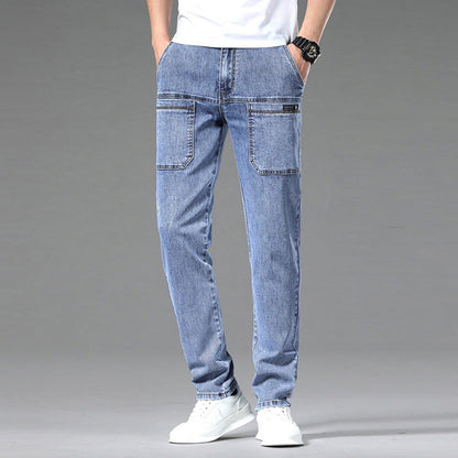 Multi-Pocket Stretch Herrenjeans