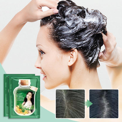 🎅Neujahrsverkauf💖🔥10 Stück Pflanzenblasen-Haarfärbe-Shampoo
