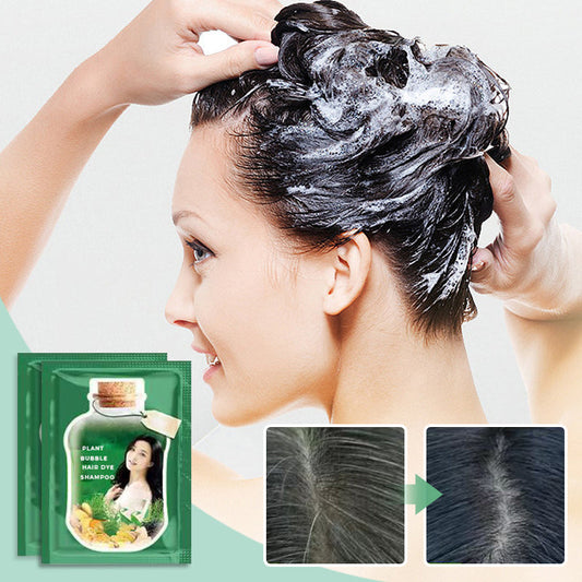 🎅Neujahrsverkauf💖🔥10 Stück Pflanzenblasen-Haarfärbe-Shampoo