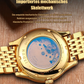 Herren-Rotary-Armbanduhr mit Volldiamant-Stahlband