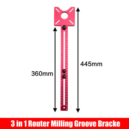 3 in 1 Router Fräsen Nut Klammer