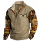 Herren Casual Sweatshirt mit Stehkragen