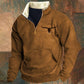 Herren Casual Sweatshirt mit Stehkragen